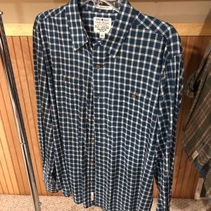 Men’s Lucky Brand Long Sleeve Button Up Size L!